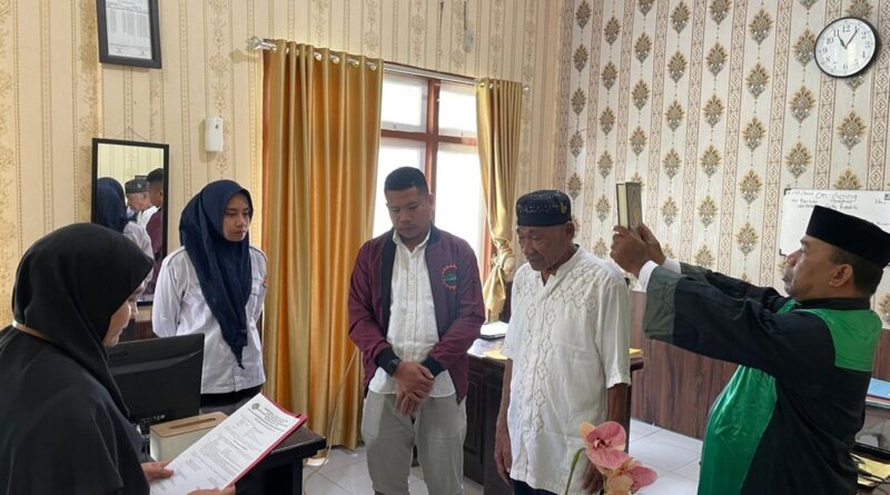 Kantor Pertanahan Halmahera Tengah Laksanakan Pengambilan Sumpah Sertipikat Hilang