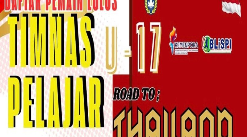 Tiga Putra Maluku Utara Dipanggil TC Timnas Pelajar Asia U-17, Siap Berlaga di Thailand