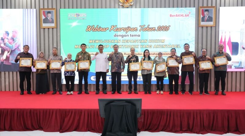 ATR/BPN Apresiasi Unit Kearsipan Terbaik, Reformasi Birokrasi Diperkuat