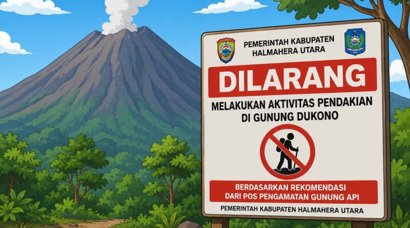 Resmi Ditutup Permanen! Pendakian Gunung Dukono Dilarang, Pelanggar Terancam Sanksi