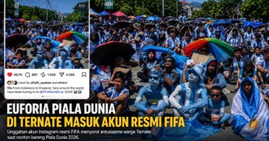 Viral! Nobar Piala Dunia di Ternate Masuk Akun Resmi FIFA, Jadi Sorotan Dunia