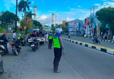 Parkir Liar Ditertibkan! Satlantas Polres Ternate Sasar Titik Rawan Macet di Pasar Higienis dan Jatiland Mall
