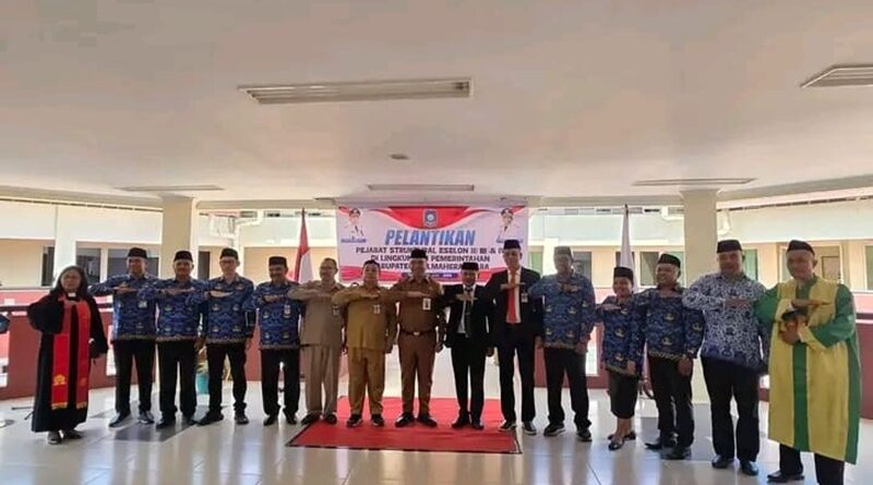 Rolling Jabatan di Halmahera Utara, 8 Pejabat Resmi Dilantik, Ini Daftarnya