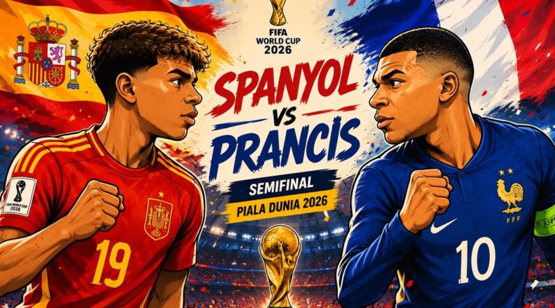 Head to Head Unggul, Spanyol Tantang Prancis di Semifinal Piala Dunia 2026