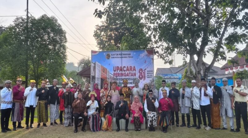 HUT ke-81 RI, Kantah Halteng Tampil dengan Busana Adat Nusantara