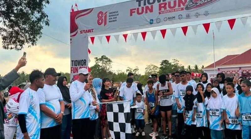 Semarak HUT RI ke-81, Tiowor Fun Run 5K dan Zumba Meriahkan Desa Tiowor