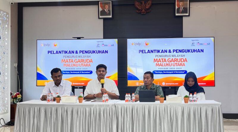 Mata Garuda Maluku Utara Resmi Dikukuhkan, Bukhari Pimpin Periode 2026–2029