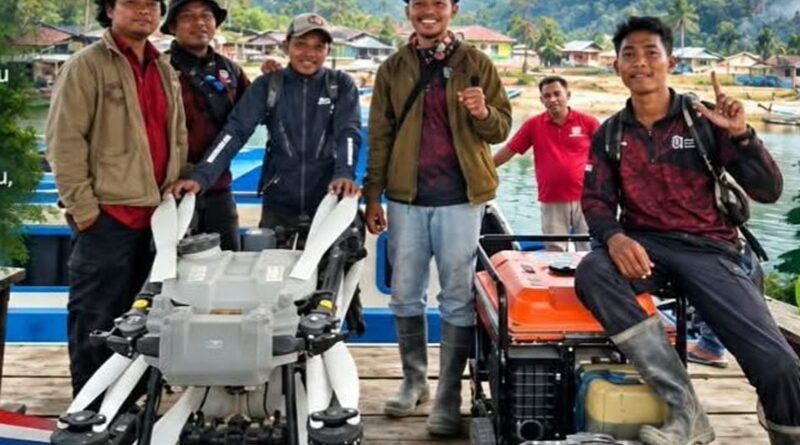 Medan Sulit, Api Mengancam! GMPT Apresiasi Bantuan Drone Air untuk Taliabu