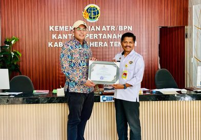 Kantah Halteng Raih Penghargaan, Percepatan Sertifikasi Aset Negara Jadi Sorotan
