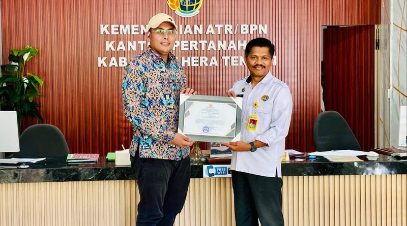 Kantah Halteng Raih Penghargaan, Percepatan Sertifikasi Aset Negara Jadi Sorotan