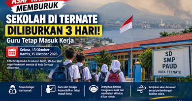 Asap Karhutla Memburuk, Sekolah di Ternate Diliburkan 3 Hari! Guru Tetap Masuk Kerja