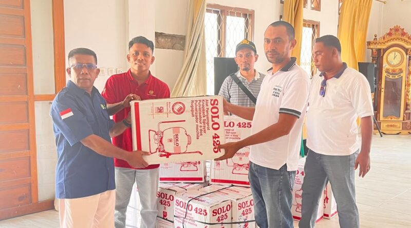 PT Kalpika Wanatama Salurkan 70 Alat Pemadam Karhutla ke BPBD Taliabu